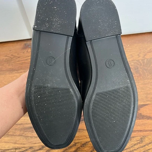 Black Leather Loafers with Gold Horse-bit Hardware - Picture 11 of 17